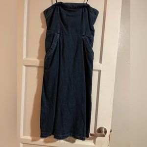 Strapless Denim dress